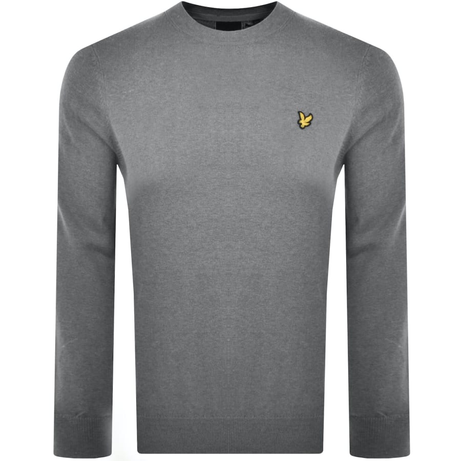 Lyle And Scott Cotton Merino Jumper Grey Mainline Menswear Canada